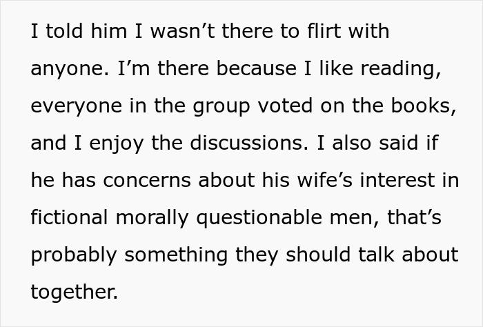 Husband Is Very Uncomfortable With The Books His Wife Reads During Book Club, Blames It All On One Person