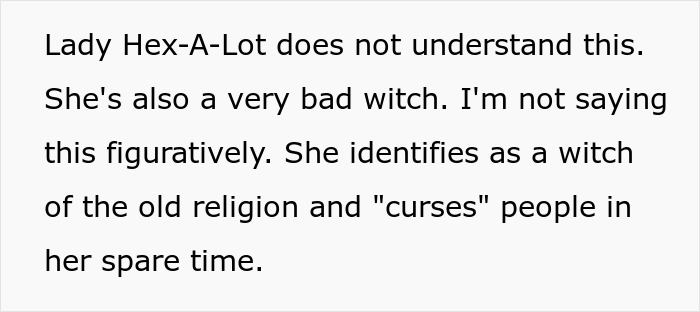 More text discussing MIL witching around and her most recent potion.