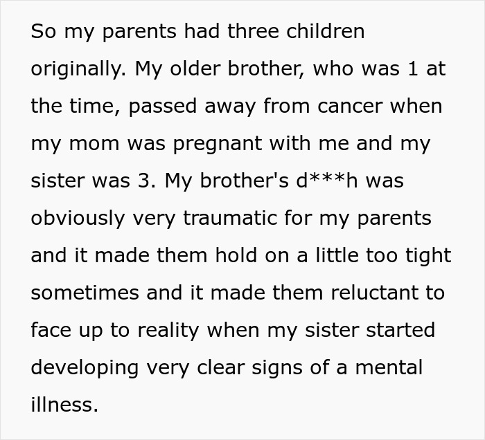 Guy Can't Believe Parents Want To Reconcile After They Ignored His Sister's Mental Health To Dangerous Levels Guy Can't Believe Parents Want To Reconcile After They Ignored His Sister's Mental Health To Dangerous Levels