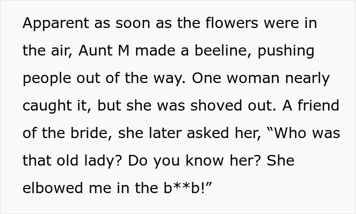 Woman Is So Desperate For A Husband That She Does Everything To "Win" The Wedding Bouquet Toss