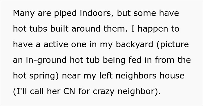 Neighbor From Hell Dumps Vinegar In Shared Stream, Mad As Homeowner Doesn&rsquo;t Allow Her In Hot Spring