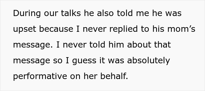 A woman feeling like a third wheel in her marriage because of MIL, reads a text about her husband's mother. A woman feeling like a third wheel in her marriage because of MIL, reads a text about her husband's mother.