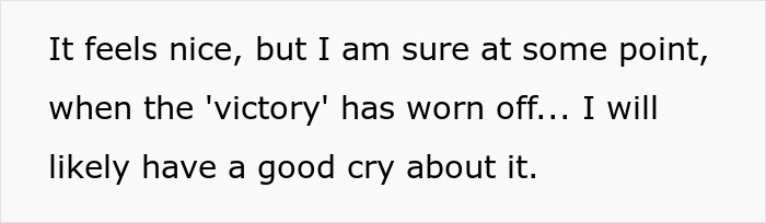 A woman talks herself into breaking up with childish BF, reflecting on the feeling of victory and a future cry. A woman talks herself into breaking up with childish BF, reflecting on the feeling of victory and a future cry.