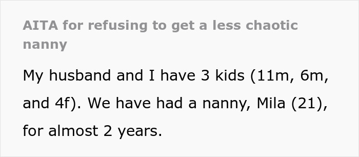 Husband Can't Stand Chaotic Nanny, Can't Believe How She Handles The Kids Husband Can't Stand Chaotic Nanny, Can't Believe How She Handles The Kids