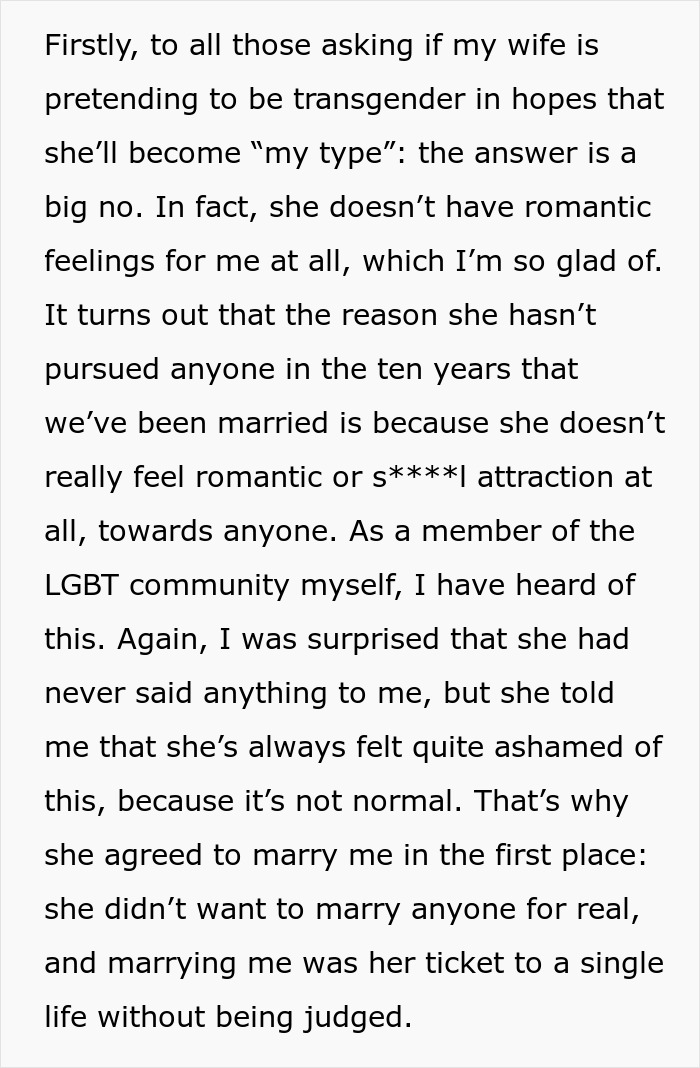 A woman in shock discusses her husband's decision to transition and her lesbian identity. A woman in shock discusses her husband's decision to transition and her lesbian identity.