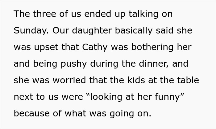 Text describing the daughter's upset feelings about the stepmom hijacking her birthday party. Text describing the daughter's upset feelings about the stepmom hijacking her birthday party.