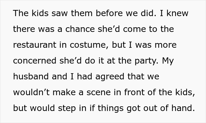 Parents discuss Stepmom in K-Pop character costume potentially hijacking kid's birthday party. Parents discuss Stepmom in K-Pop character costume potentially hijacking kid's birthday party.