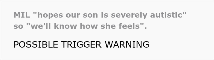 Evil Grandma Hopes Couple Has Severely Autistic Child Just Like Hers, Wants Them In Same Boat