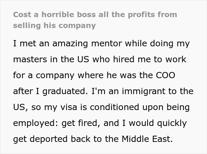 Screenshot of text detailing a worker's immigration status and being employed, key to bosses fraud. Screenshot of text detailing a worker's immigration status and being employed, key to bosses fraud.