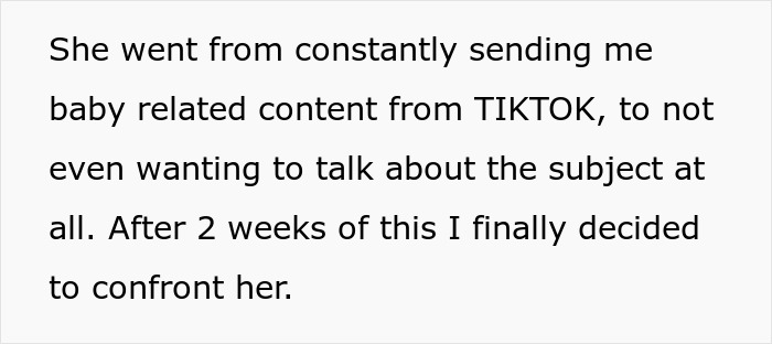 A screenshot showing text about a wife changing her mind about having kids after an autism diagnosis. A screenshot showing text about a wife changing her mind about having kids after an autism diagnosis.