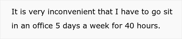 A woman discusses her easy job for a medium salary, finding it inconvenient to work in an office 5 days a week. A woman discusses her easy job for a medium salary, finding it inconvenient to work in an office 5 days a week.