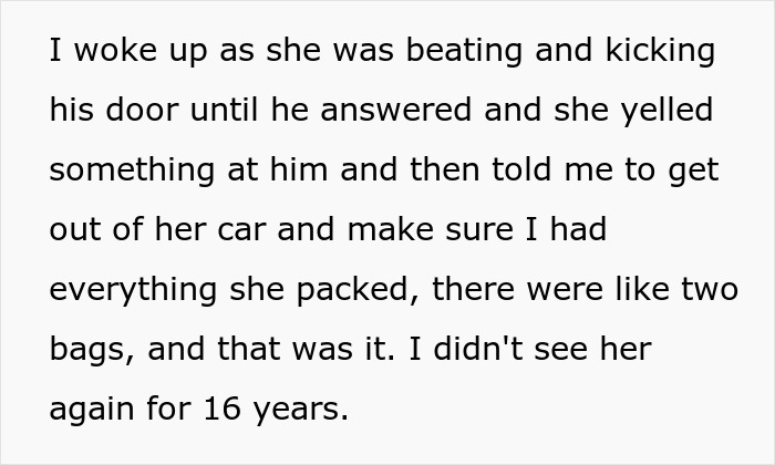 Self-Centered Mom Disappears For 16 Years, Mad She Doesn&rsquo;t Get Forgiveness And A Fresh Start