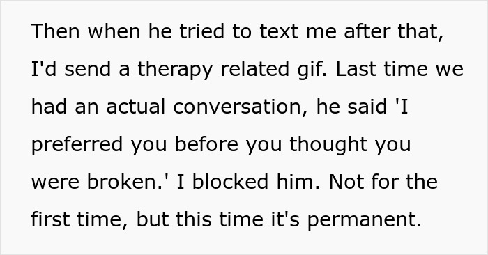 Text: The bride's anxious sibling decides to boycott the wedding after the service dog ban.