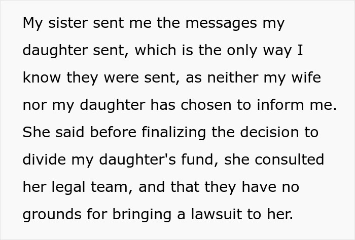 A parent discusses their daughter losing a college fund after calling her aunt a homewrecker. A parent discusses their daughter losing a college fund after calling her aunt a homewrecker.
