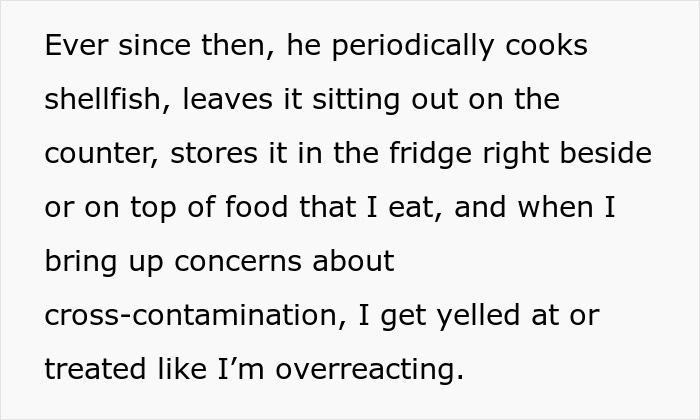 Family Doesn't Care About Person's Health, Says They're Overreacting: "Within Minutes My Throat Started Closing" Family Doesn't Care About Person's Health, Says They're Overreacting: "Within Minutes My Throat Started Closing"