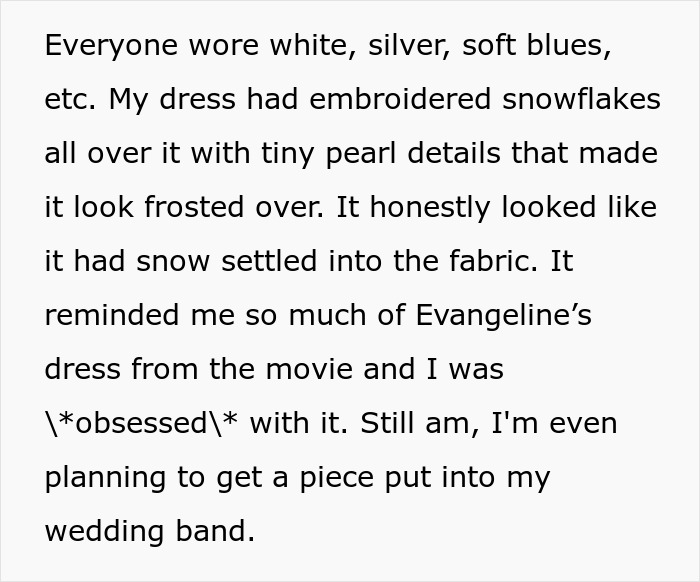 A woman's scary fixation and obsession with a groom leads to an unsettling turn a year later, planning a wedding piece.