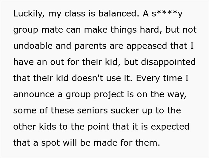 Lazy Seniors Force Classmates To Do All The Work, Teacher's Trap Blows Up In Their Faces Lazy Seniors Force Classmates To Do All The Work, Teacher's Trap Blows Up In Their Faces