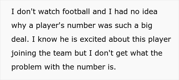 A woman questions her fiancé's football obsession over a player's number, his response changing everything. A woman questions her fiancé's football obsession over a player's number, his response changing everything.