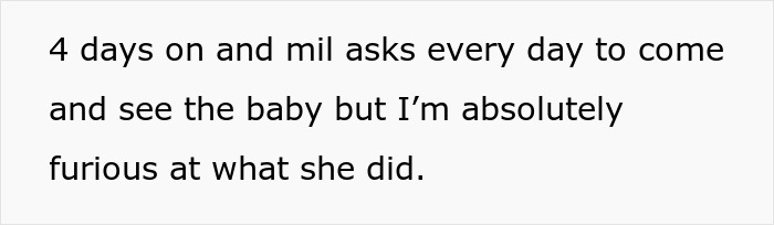 New mom feels betrayed as MIL forces her way into the delivery room; husband doesn't stop her. New mom feels betrayed as MIL forces her way into the delivery room; husband doesn't stop her.