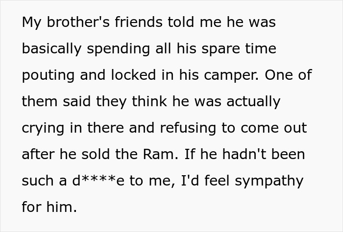 Failed Truck Purchase Turns Into Brothers' Rivalry, Proving Older Bro’s Desire To Needlessly Compete Failed Truck Purchase Turns Into Brothers' Rivalry, Proving Older Bro’s Desire To Needlessly Compete