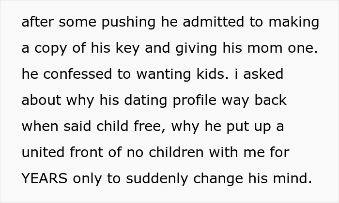Husband admits wanting kids after his wife thought he didn't, causing a dilemma about having grandbabies.