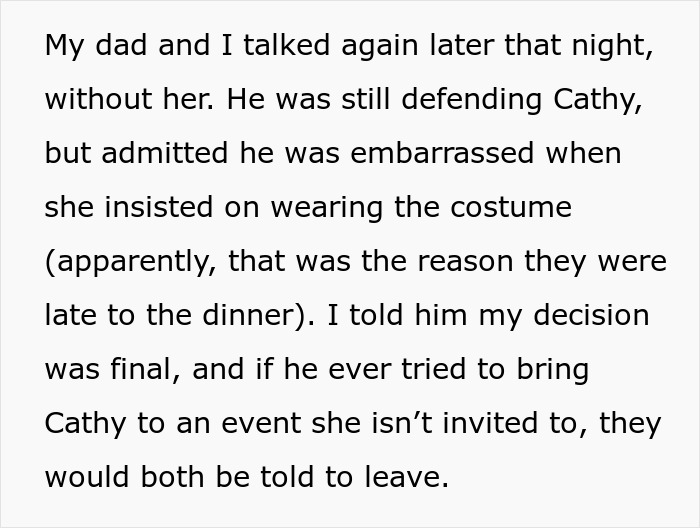 Stepmom in K-Pop character costume hijacks kid's birthday, banned from future parties. Stepmom in K-Pop character costume hijacks kid's birthday, banned from future parties.