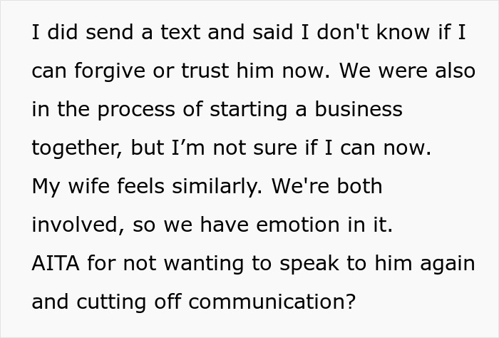 A screenshot of a text message about a groom's friend who missed the wedding due to withdrawal issues. A screenshot of a text message about a groom's friend who missed the wedding due to withdrawal issues.
