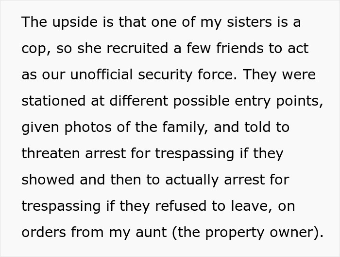 Security force recruited to ban groom's family from the wedding.
