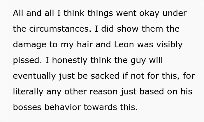 Woman's Creepy Coworker Cut Off Her Hair After Months Of Weird Comment, Blames It On "Intrusive Thought" Woman's Creepy Coworker Cut Off Her Hair After Months Of Weird Comment, Blames It On "Intrusive Thought"