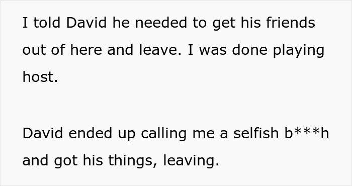 Friends save woman from misery, helping her break up with BF who calls her selfish and leaves. Friends save woman from misery, helping her break up with BF who calls her selfish and leaves.