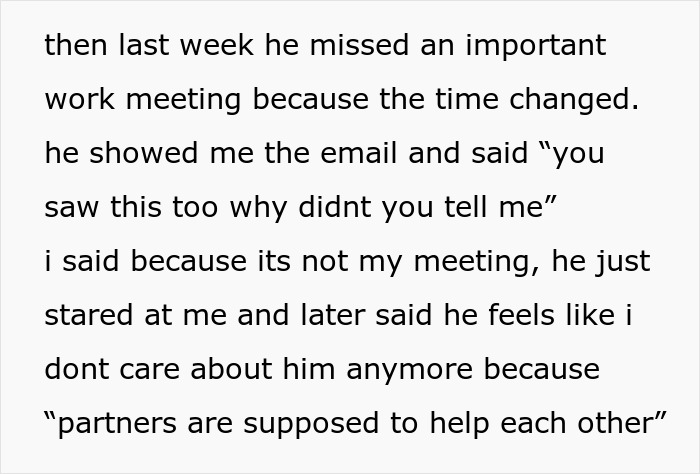 Manchild Expects GF To Manage His Existence, Gets Mad When She Forgets To Remind Him Of Things Manchild Expects GF To Manage His Existence, Gets Mad When She Forgets To Remind Him Of Things