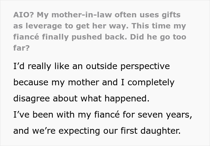 MIL Tries To Push Her Way Into DIL’s Delivery Room With A $1.4K Gift, Gets Snubbed By Son Instead MIL Tries To Push Her Way Into DIL’s Delivery Room With A $1.4K Gift, Gets Snubbed By Son Instead