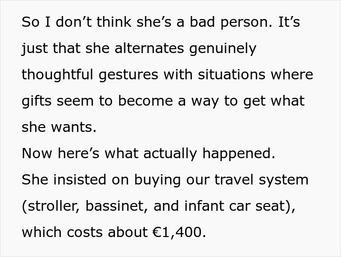MIL Tries To Push Her Way Into DIL’s Delivery Room With A $1.4K Gift, Gets Snubbed By Son Instead MIL Tries To Push Her Way Into DIL’s Delivery Room With A $1.4K Gift, Gets Snubbed By Son Instead
