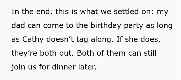 Stepmom banned from future parties due to K-Pop character costume at kid's birthday celebration. Stepmom banned from future parties due to K-Pop character costume at kid's birthday celebration.
