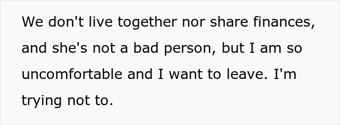 A comment about a woman trying to leave a relationship, highlighting the consequences of chasing the perfect body and losing weight.