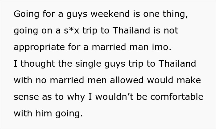 Guy Wants Marriage At Home And Single-Guy Trips To Thailand With Pals, Wife Says He Can’t Have Both Guy Wants Marriage At Home And Single-Guy Trips To Thailand With Pals, Wife Says He Can’t Have Both