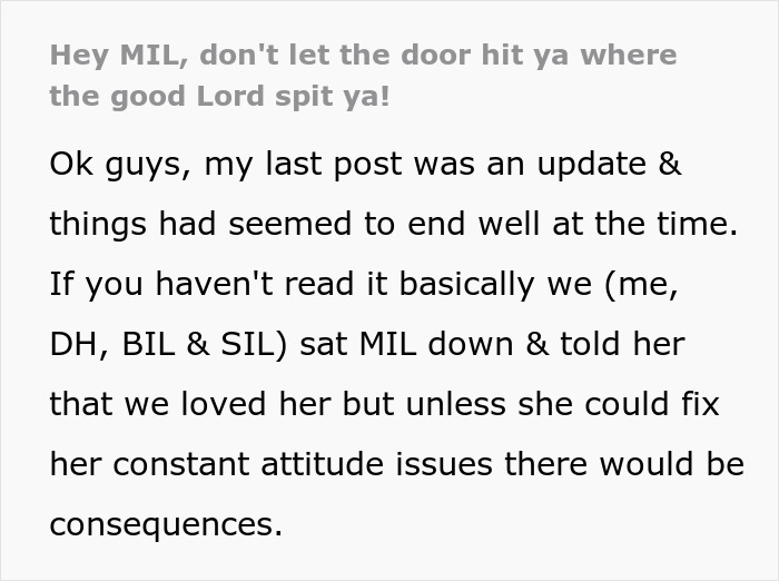 Screenshot of text detailing a man setting boundaries with his mother, showing his shiny spine and decision to kick his mom out. Screenshot of text detailing a man setting boundaries with his mother, showing his shiny spine and decision to kick his mom out.