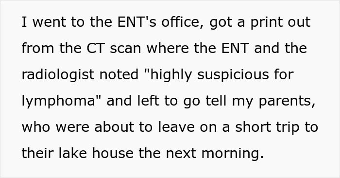 Man horrified by cancer, holding CT scan results for lymphoma, anticipating telling his parents about the diagnosis.
