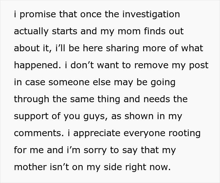 Text snippet explaining the situation with the step-dad and the spy camera in the room. Text snippet explaining the situation with the step-dad and the spy camera in the room.