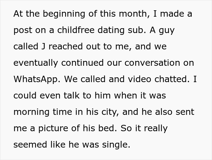 Woman Learns Guy She Met On Childfree Dating Sub Is Seeing 3 Other Ladies And Cheating On His Wife Woman Learns Guy She Met On Childfree Dating Sub Is Seeing 3 Other Ladies And Cheating On His Wife