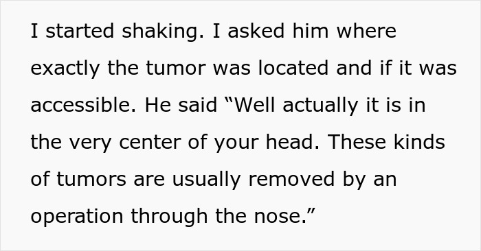 Learning about the giant brain tumor's location in the head for a man's second chance at life.