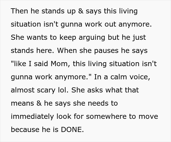 Man with shiny spine kicks mom out of home. Internet admires his firmness in ending the living situation. Man with shiny spine kicks mom out of home. Internet admires his firmness in ending the living situation.