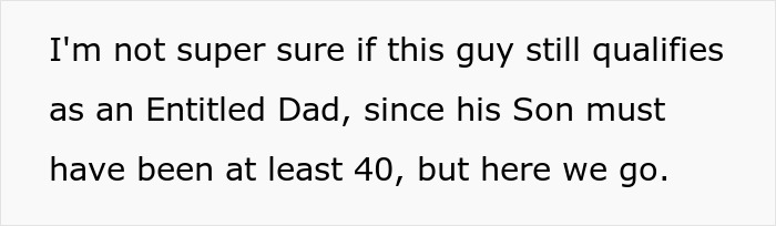 Text snippet: I'm not super sure if this guy still qualifies as an Entitled Dad, continuing the theme of the Saudi Dad. Text snippet: I'm not super sure if this guy still qualifies as an Entitled Dad, continuing the theme of the Saudi Dad.