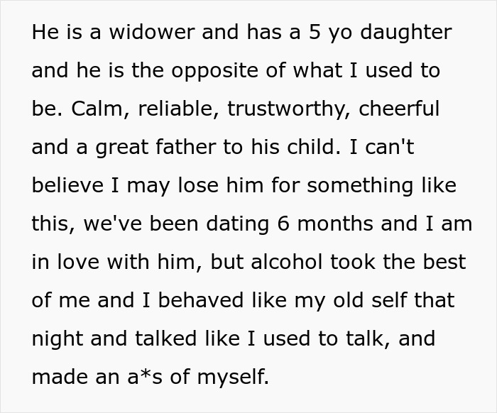 Widower Ends Relationship With Mom Of Two After Seeing A Different Side Of Her At A Work Party Widower Ends Relationship With Mom Of Two After Seeing A Different Side Of Her At A Work Party