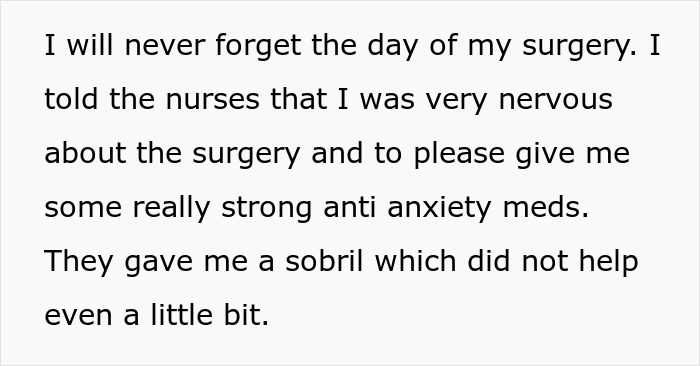Nervous before brain tumor surgery, a patient hopes for a second chance at life despite anxiety.