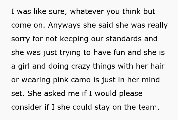 Airsoft leader regrets booting woman for ignoring dress code after learning about sponsors. Airsoft leader regrets booting woman for ignoring dress code after learning about sponsors.