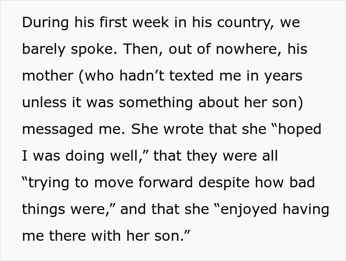 A woman talks about feeling like the third wheel in her marriage, showing a message from MIL hoping she was doing well. A woman talks about feeling like the third wheel in her marriage, showing a message from MIL hoping she was doing well.