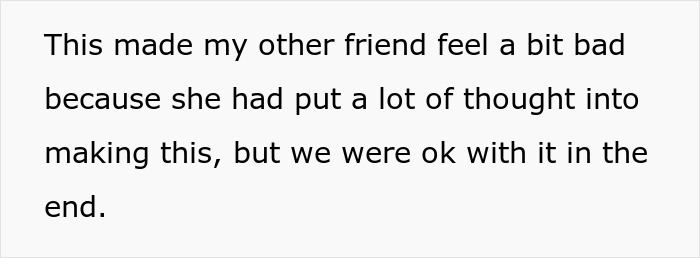 Screenshot of text mentioning a picky eater friend causing discomfort after sushi was ordered. Screenshot of text mentioning a picky eater friend causing discomfort after sushi was ordered.