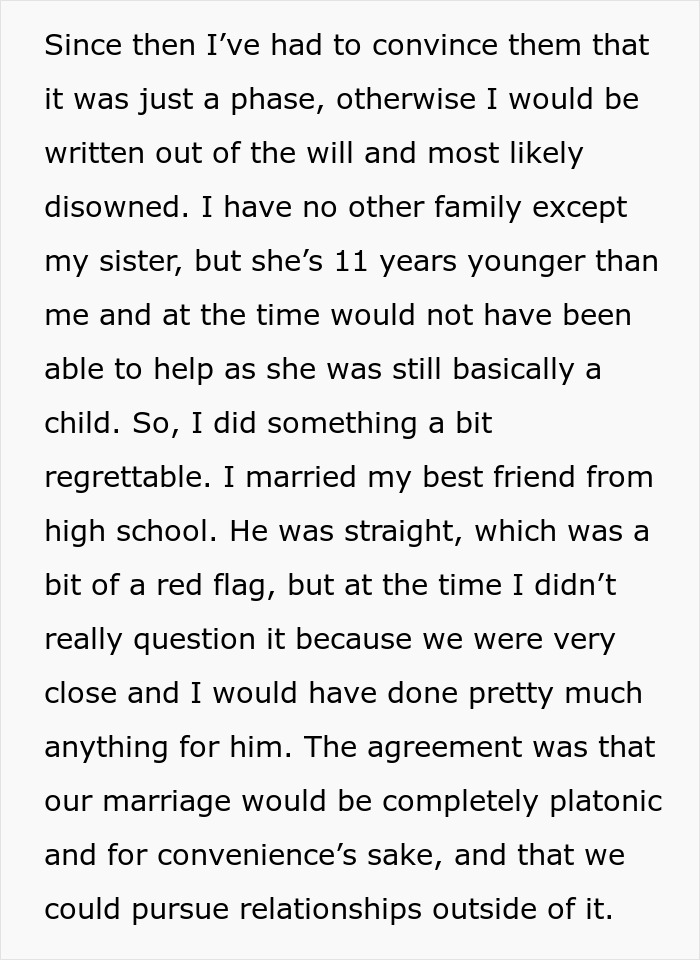 Woman in shock as husband decides to transition. Text describing her marriage to hide she's lesbian. Woman in shock as husband decides to transition. Text describing her marriage to hide she's lesbian.