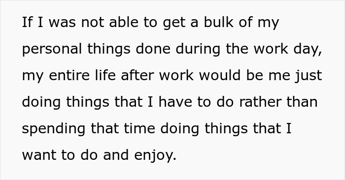 A woman reveals how she feels about her easy job and medium salary, doing personal tasks during the workday. A woman reveals how she feels about her easy job and medium salary, doing personal tasks during the workday.